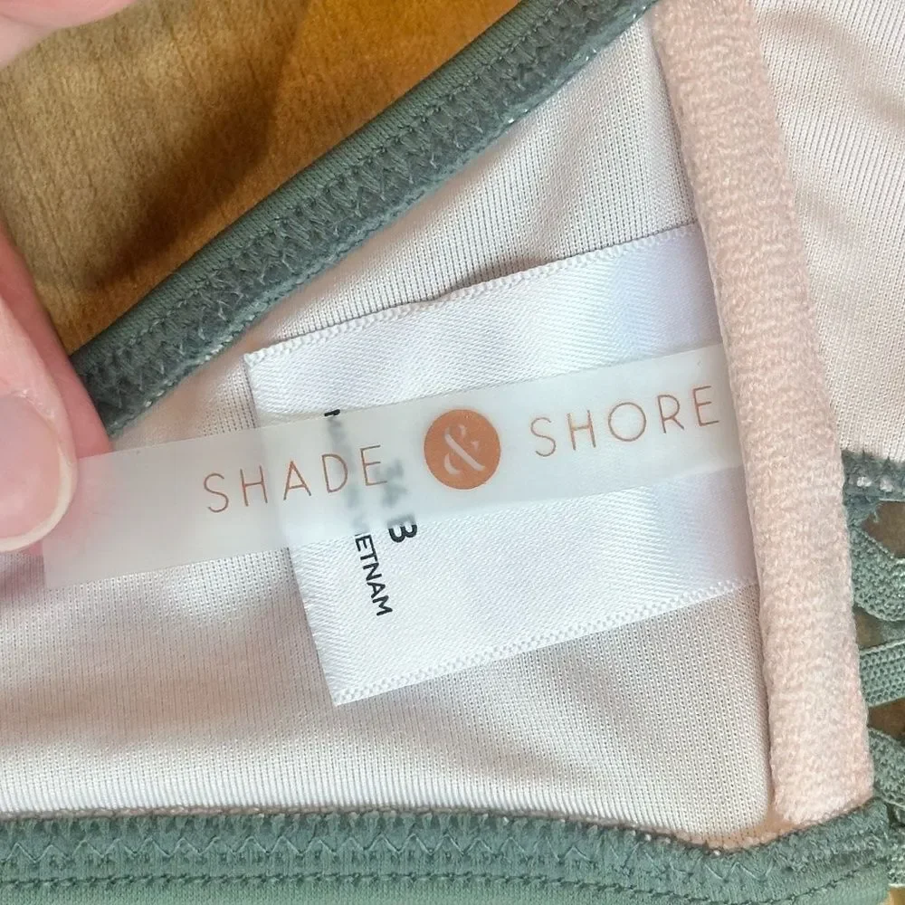 Shade & Shore Bikini Top Padded & Underwire Green 34B